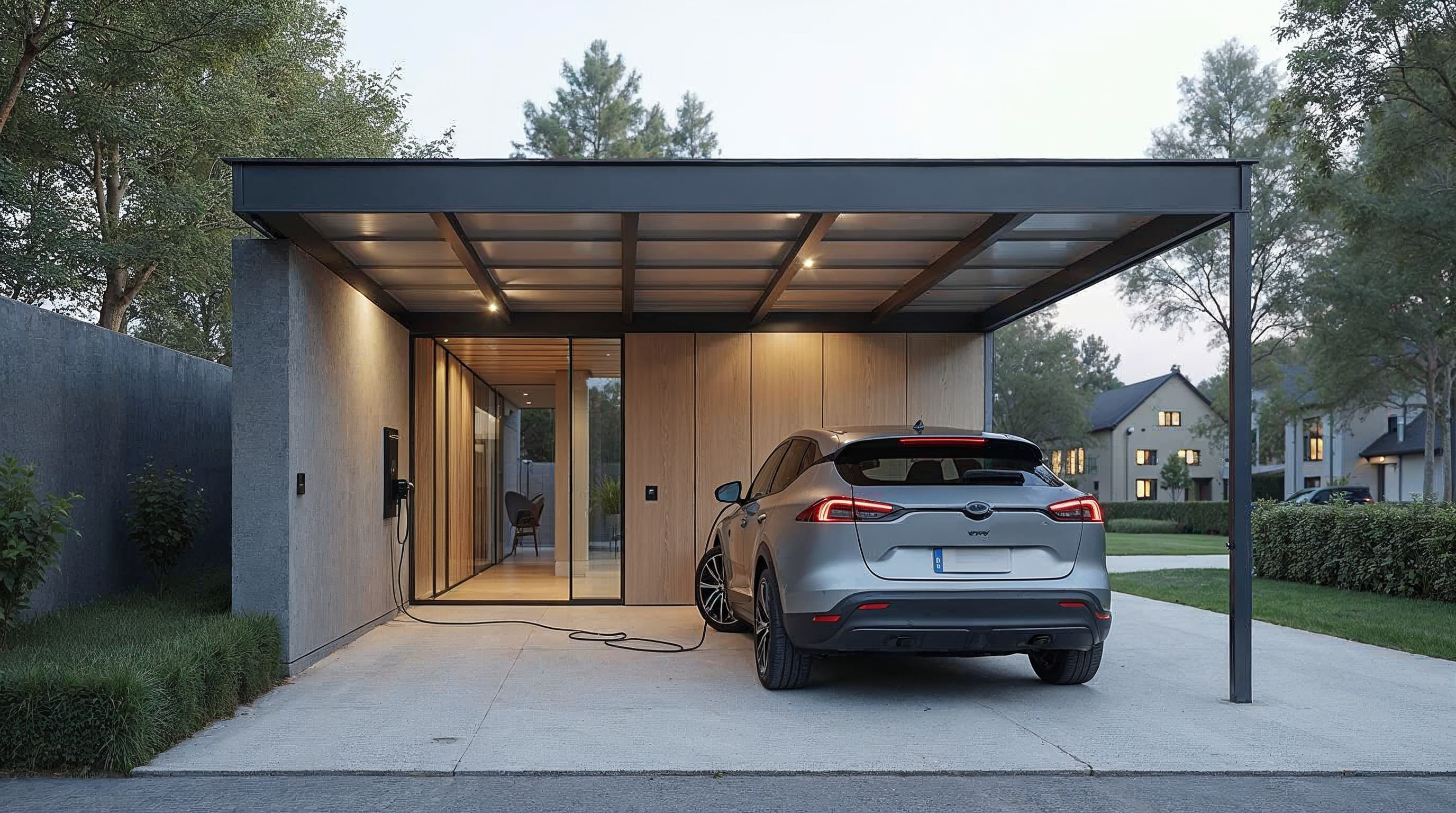 Elbil Carport 2025 - Komplet Guide til Carport med Ladestation